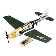 MinimumRC P-51 FOR Mustang 4CH 360mm Wingspan RC Airplane Fixed Wing KIT/PNP Remote Control Kids Airplanes Toys 2024 - buy cheap