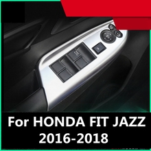 For HONDA FIT JAZZ 2016-2018 Interior Inner Door Window Lift Button Switch Panel Cover Trim Interior decoration Auto Accessories 2024 - buy cheap
