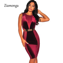 Ziamonga Drop Shipping Women Winter Burgundy Dress Women Sexy Mesh Patchwork O-Neck Bodycon Midi Dress Casual Velvet Dressese 2024 - buy cheap