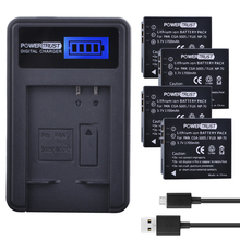 4 Uds 3,7 V 1700mAh CGA-S005 CGA S005 CGAS005 baterías + cargador USB con LCD para PANASONIC DMW-BCC12 DMC-FX8 FX9 FX10 FX12 FX50 FX150 2024 - compra barato