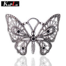 Kupla Vintage Butterfly Charms Metal Fashion Animal Butterfly Pendant Charms DIY Handmade Charms 10pcs/lot 37*48mm C5531 2024 - buy cheap