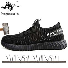 Zapatos de seguridad con punta de acero para hombre, botas de trabajo indestructibles, con fondo de acero, para construcción 2024 - compra barato