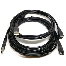1,5/3/5 м USB кабель-удлинитель USB2.0 кабель для передачи данных и передачи данных, высокоскоростной USB удлинитель с магнитным кольцом 2024 - купить недорого