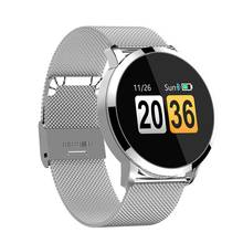 Q8 Смарт-часы OLED цветной экран Смарт-часы мужские и женские модные фитнес-трекер пульсометр кровяное давление кислородный браслет 2024 - купить недорого