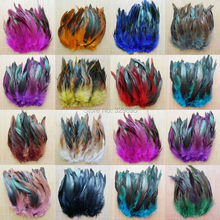 Whoelsale 50pcs 13 Mixed Colors Beautiful Rooster Cock feathers 12.5-20cm Pheasant Chicken Plumes For DIY Hat Crafts Decoration 2024 - buy cheap