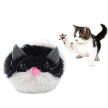 Забавная игрушка для питомца кошки, милая Толстая мышка, Тянущая цепь, шокирующие интерактивные игрушки в виде мышей изделия для домашних кошек PT0144 2024 - купить недорого