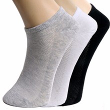 Meia de tornozelo feminina e masculina, tecido respirável de algodão, 20 peças = 10 pares 2024 - compre barato