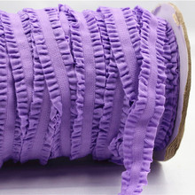 1616220,16MM Solid Crochet Flower Fold Over Elastic Ribbon,5 yards Hair ring DIY handmade clothing accessories , 2024 - buy cheap