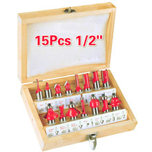 15pcs 1/4" 1/2" Shank Milling Cutter Router Bit Set Tungsten Carbide Tool Engraving Machine Milling Cutter Trimming Knife 6.35mm 2024 - buy cheap