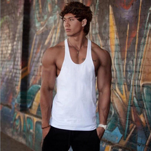 Summer Style New Bodybuilding and fitness Men's Casual Sexy Sleeveless Tank Tops Men Solid Color Cotton Top Tees Muscle Vest 2024 - buy cheap