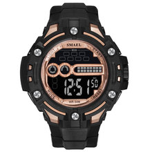 SMAEL-reloj deportivo para hombre, cronógrafo Digital LED resistente al agua, Masculino, erkek kol saati 2020, 1526 2024 - compra barato