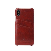 Back Cover Case for Apple iPhone X XS XR XS Max Oil-wax Leather Handmade Coque Luxury Fundas Retro for A1901 with Card Slots 2024 - buy cheap