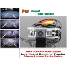 Для Peugeot 3008 / 3008CC Автомобильная интеллектуальная парковочная камера/HD резервная камера заднего вида/камера заднего вида 2024 - купить недорого