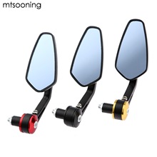 mtsooning 2Pcs 7/8" Motorcycle Mirrors Bar End Mirrors Side Rearview Mirror For Z800 Z750 TMAX 530 Retrovisor Cafe Racer Mirrors 2024 - buy cheap