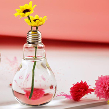 Украшение для дома сияющий свет свадебное украшение Лампочка прозрачная стеклянная ваза гидропонная ваза для цветов DF 2024 - купить недорого