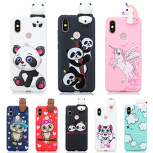 3D Soft Silicone TPU Case For Xiaomi Mi A2 Lite Case Fundas Cute Panda Owl Unicorn Phone Case For Redmi 6 Pro Note 6 Pro Coque 2024 - buy cheap