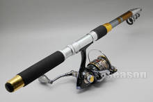 2.1M 6.88ft Protable Telescope Fishing Rod Travel Spinning Fishing Rod Pole Free Shipping 2024 - купить недорого