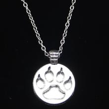 20pcs New Fashion Necklace 21mm bear paw Pendants Short Long Women Men Colar Gift Jewelry Choker 2024 - buy cheap