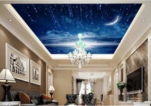 Modern style dark blue sky Ceiling murals wallpaper 3d stereoscopic wallpaper 3d mural wallpaper 2024 - buy cheap