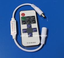 Controle remoto cor única dc 12v 11 teclas, mini controle de intensidade sem fio rf led para tira de luz led smd 5050 / 3528 / 5630 2024 - compre barato