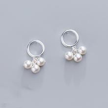 MloveAcc-Pendientes de plata fina para mujer, aretes de perlas de 925 pulgadas, 100% de joyería de perlas auténticas 2024 - compra barato