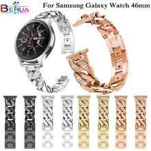 Replacement watch Strap For Samsung Galaxy Watch 46mm SM-R800 Smartwatch band Width 22mm Watchband with Rhinestone Wristband 2024 - buy cheap