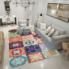 Tapete estilo nórdico americano, tapete para sala de estar, mesa de chá, simples, decoração para o quarto e sala de estar 2024 - compre barato