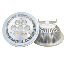 Free Shipping Dimmable 7*1W LED AR111 light GU10 /E27/G53 high lumens Bridgelux high power Led Bulb Light AC85-265V 2024 - buy cheap