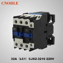 Contactor de CA 32A (LC1), CJX2-3210, voltaje de bobina de 220V, contacto plateado 2024 - compra barato