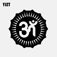 YJZT 15.2CM*15CM Car Sticker Buddha Buddhism Vinyl Decal Black/Silver C3-1507 2024 - buy cheap