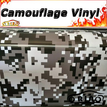 HOT Black White Digital Film Wrap Vinyl Truck Vehicle Pixel Camouflage Wrapping Sticker Film AIR BUBBLE FREE ORINO WRAPS 2024 - buy cheap