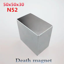 1pcs N52 Block 50x50x30mm Super Strong Neodymium Magnet high quality Rare Earth permanent powerful magnets 2024 - buy cheap