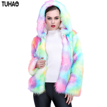 TUHAO Thick Women's Fur Overcoat 2018 Winter Woman Colorful Faux Fur Coat PLUS SIZE 3xl Female Warm Outwear Women Coats FR-1 2024 - buy cheap