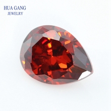 2x3~18x25mm Pear Shape Cut 5A Garnet CZ Stone Synthetic Gems Cubic Zirconia For Jewelry Wholesale Free Shipping 2024 - buy cheap