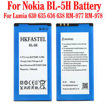 HKFASTEL New BL-5H 5H Li-ion Mobile Phone Battery For Nokia Lumia 630 635 636 638  RM-977 RM-978 , 1830mAh 2024 - buy cheap