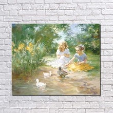 Free Shipping High Quality 100% Handmade no Frame Oil Painting on Canvas Wall Pictures for Living Room Decor Children Pictures 2024 - buy cheap