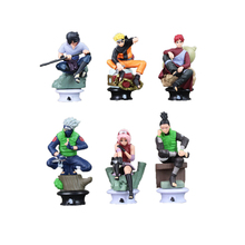 6pcs/set Anime Cartoon Figures Model Chess Toys 2024 - buy cheap