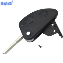 Okeytech-capa de chave remota para alfa romeo 147 156 gt com 2 botões, lâmina em branco, substituição sem chave 2024 - compre barato