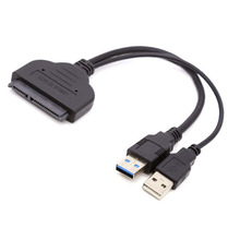 SATA кабель 7 + 15pin 5 Гбит/с SATA к USB 3,0 конвертер адаптер кабель для 2,5 дюймов HDD SSD 2024 - купить недорого