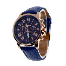 2018 Geneva Brand Fashion Watches Women Roman Numerals Faux Leather Quartz Watch Men Casual Wrist Watch relogios feminino Hours 2024 - buy cheap