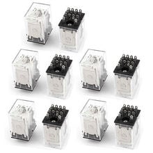 HH52PL DC 24V Coil DPDT 8 Pins Power Electromagnetic Relay 10PCS 2024 - buy cheap