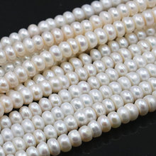 8-9mm blanco Natural Perla Barroca de agua dulce perlas sueltas para DIY collar pulsera perlas fabricación de joyas hebra 14,5 "A488 2024 - compra barato