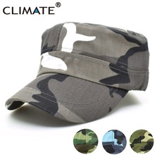 CLIMATE Men Camouflage Cap Military Army Cap Hat Hunting Cool Flat Top Caps No Logo Blank Camouflage Adult Adjustable Army Hat 2024 - buy cheap