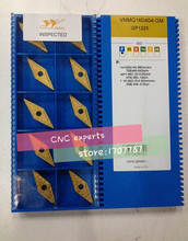 Free Shipping carbide inserts VNMG160404-GM/VNMG160408-GM GP1225 Suitable for MVJNR Series Turning Facing External Lathe Tool 2024 - buy cheap