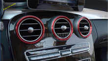 Lapetus aire acondicionado AC salida de ventilación anillo recorte cubierta 7 piezas para Mercedes-Benz Clase C W205 2014 - 2021 accesorios de Auto 2024 - compra barato