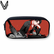 VEEVANV Anime Pencil Case Attack on Titan Printing Large Purses Women Wallets Cartoon Holder Boys School Storage Purse Pen Pouch 2024 - buy cheap