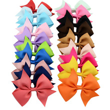 3.5 Inch Hhigh Quality Grosgrain Ribbon Bows WITH CLIP Children Hair Accessories Baby hairpin 565 2024 - buy cheap