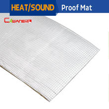 Cawanerl 1 Piece 20CM X 100CM Car Body Sound Heat Insulation Deadening Mat Deadener Cotton Pad Noise Control Aluminum Foil 2024 - buy cheap