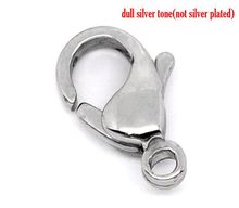 DoreenBeads Silver Color Stainless Steel Lobster Clasps.Fits Nice 12x7.5mm,sold per pack of 10 2024 - buy cheap