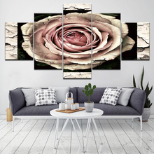 Rose-round flowers 5 Piece Wallpapers Art Canvas Print modern Poster Modular art painting for Living Room Home Decor 2024 - buy cheap